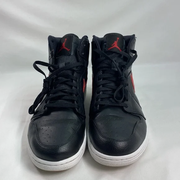 Air Jordan 1 Retro Rare Air Patch Bred Black Red White Mens